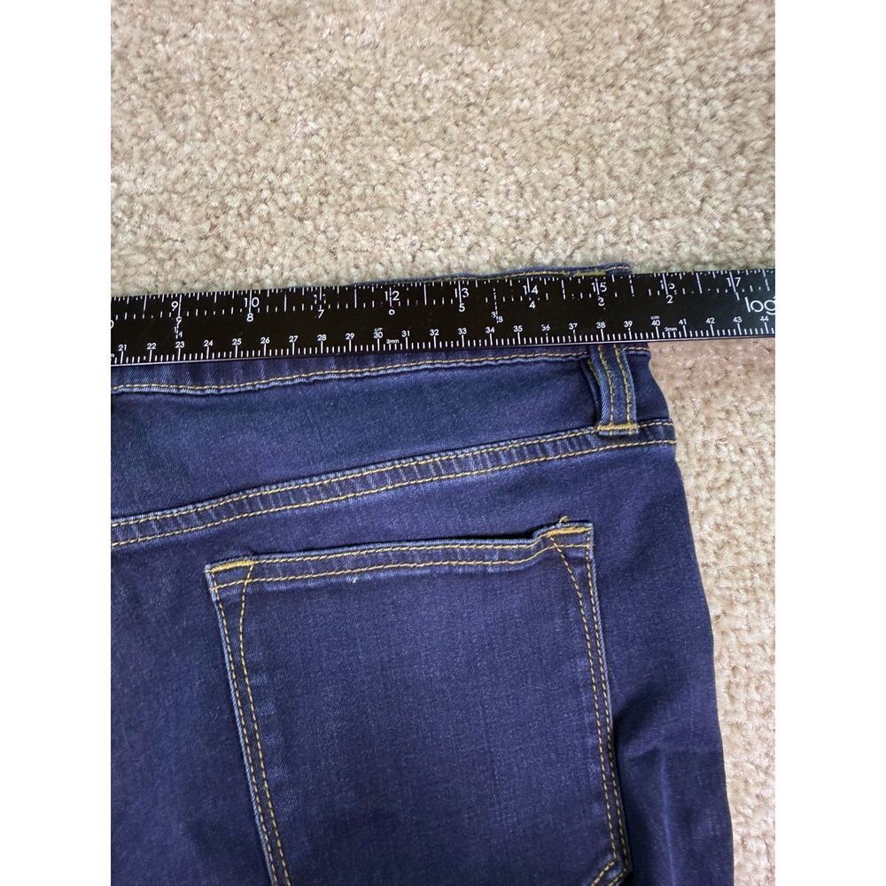 J. Crew Toothpick Jeans Women size 30 Blue Mid Rise Dark Wash Tapered Leg D742 - Picture 10 of 13